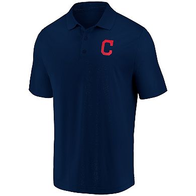 Men's Fanatics Branded Navy/Red Cleveland Indians Polo Combo Pack