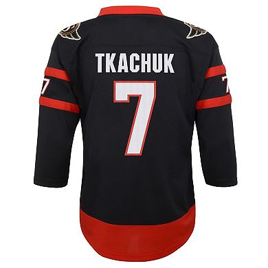 Youth Brady Tkachuk Black Ottawa Senators 2020/21 Home Replica Player Jersey
