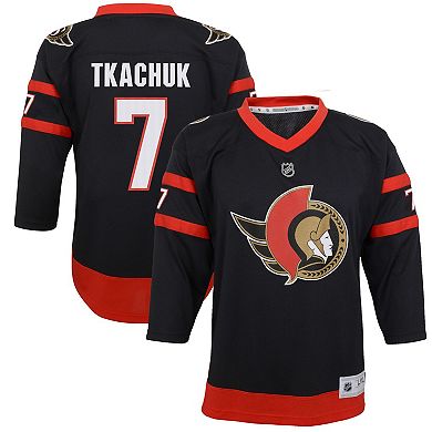 Youth Brady Tkachuk Black Ottawa Senators 2020/21 Home Replica Player Jersey