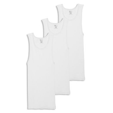 Big & Tall Jockey® 3-Pack Cotton Big Man Classic A-Shirt Tanks