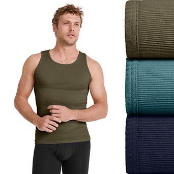 Big & Tall Jockey® 3-Pack Cotton Big Man Classic A-Shirt Tank Undershirt