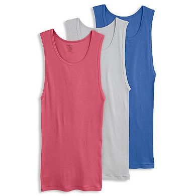 Big & Tall Jockey® 3-Pack Cotton Tall Man Classic A-Shirt Tanks