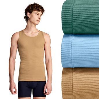 Big & Tall Jockey® 3-Pack Cotton Tall Man Classic A-Shirt Tank Undershirts