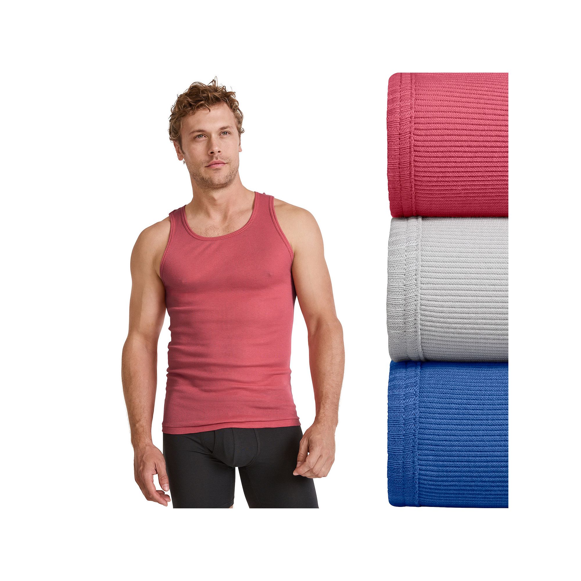 Big & Tall Jockey® 3-pack Tall Man Classic Tank Top A-Shirts, Mens, Size: