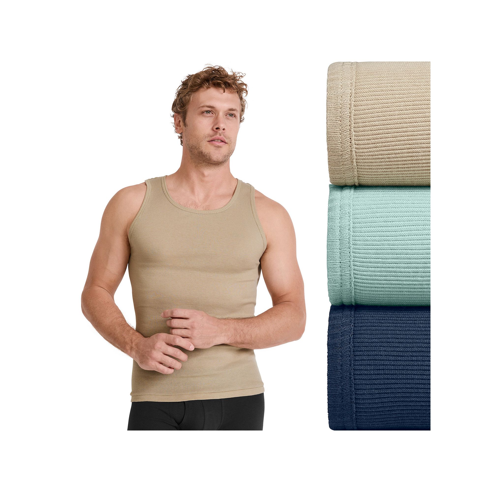 Big & Tall Jockey® 3-pack Tall Man Classic Tank Top A-Shirts, Mens, Size: