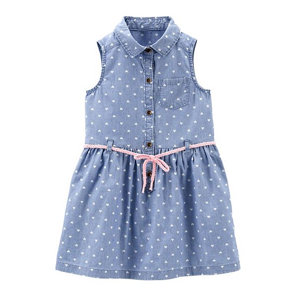 Toddler Girl Carter's Chambray Shirt Dress