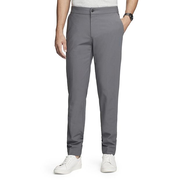 Van Heusen Men's Fit Essential Ponte Drawstring Jogger Pant, Charcoal  Heather, Small Slim at  Men's Clothing store