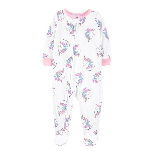 Carters unicorn fleece store pajamas