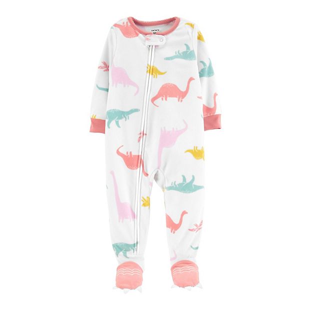 Fleece footed discount pajamas baby girl