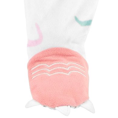 Toddler Girl Carter's Dinosaur Fleece Footed Pajamas