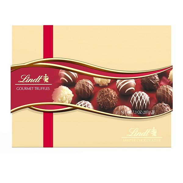 Lindt Gourmet Chocolate Candy Truffles Gift Box 6.8-oz.