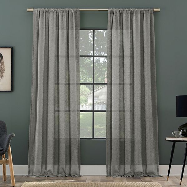 Clean Window Subtle Foliage Recycled, How To Clean Sheer Curtains