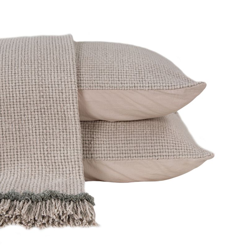 Rizzy Home 3-piece Wedding Blanket Set, Blush