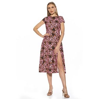 Women's ALEXIA ADMOR Lily High-Slit Midi Dress