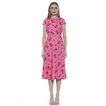 Women's ALEXIA ADMOR Lily High-Slit Midi Dress