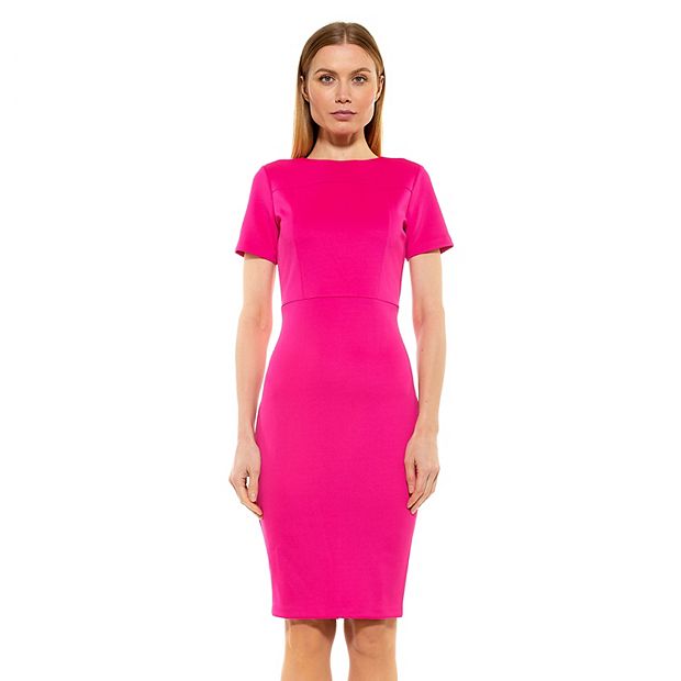 Alexia admor scuba 2025 midi sheath dress