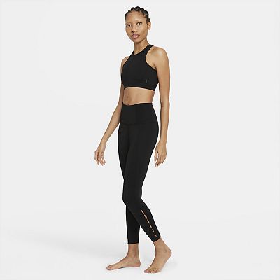 Women s Nike Yoga Dri FIT High Waisted Cut Out Leggings