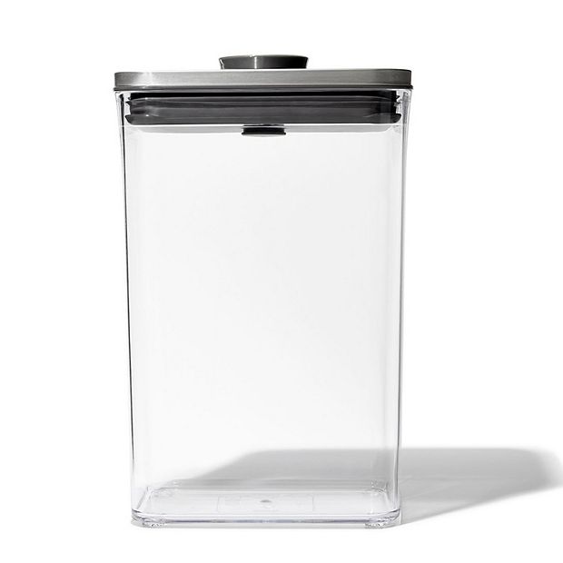 OXO Pop 2.7qt Plastic Rectangle Airtight Food Storage Container White