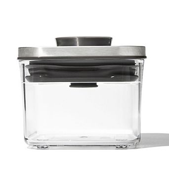 OXO SteeL POP .4-qt Small Square Food Storage Container