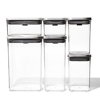 OXO SteeL POP 6 pc Food Storage Container Set