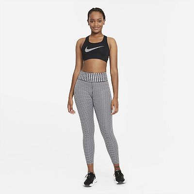 Women's Nike Dri-FIT One Icon Clash Mid-Rise Printed Leggings