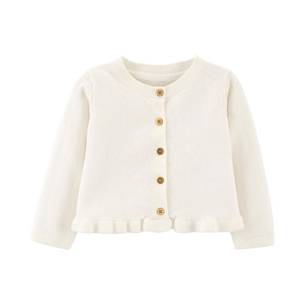 Baby Carter's Cardigan - White (9 MONTHS)