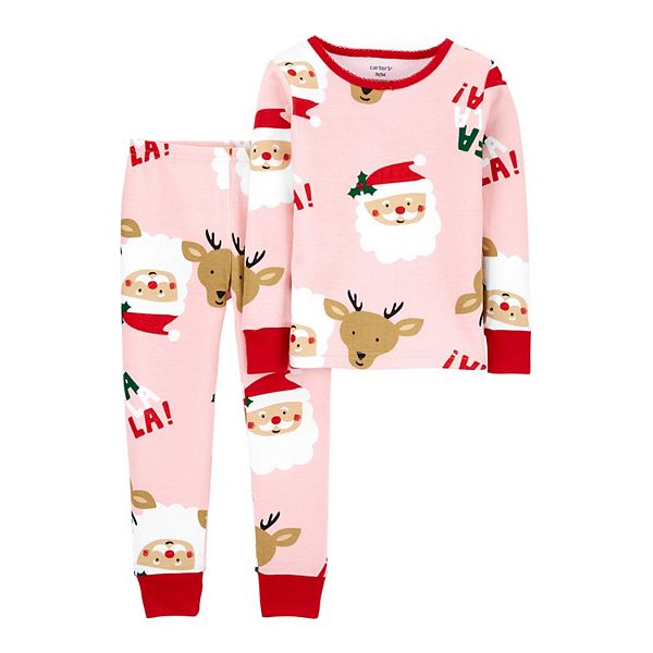 Baby girl 2024 santa pajamas