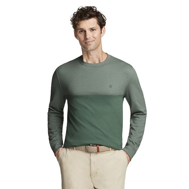 Izod sweatshirt store fleece crew neck