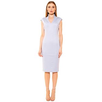 Women's ALEXIA ADMOR Katrina Splitneck Ponte Sheath Dress
