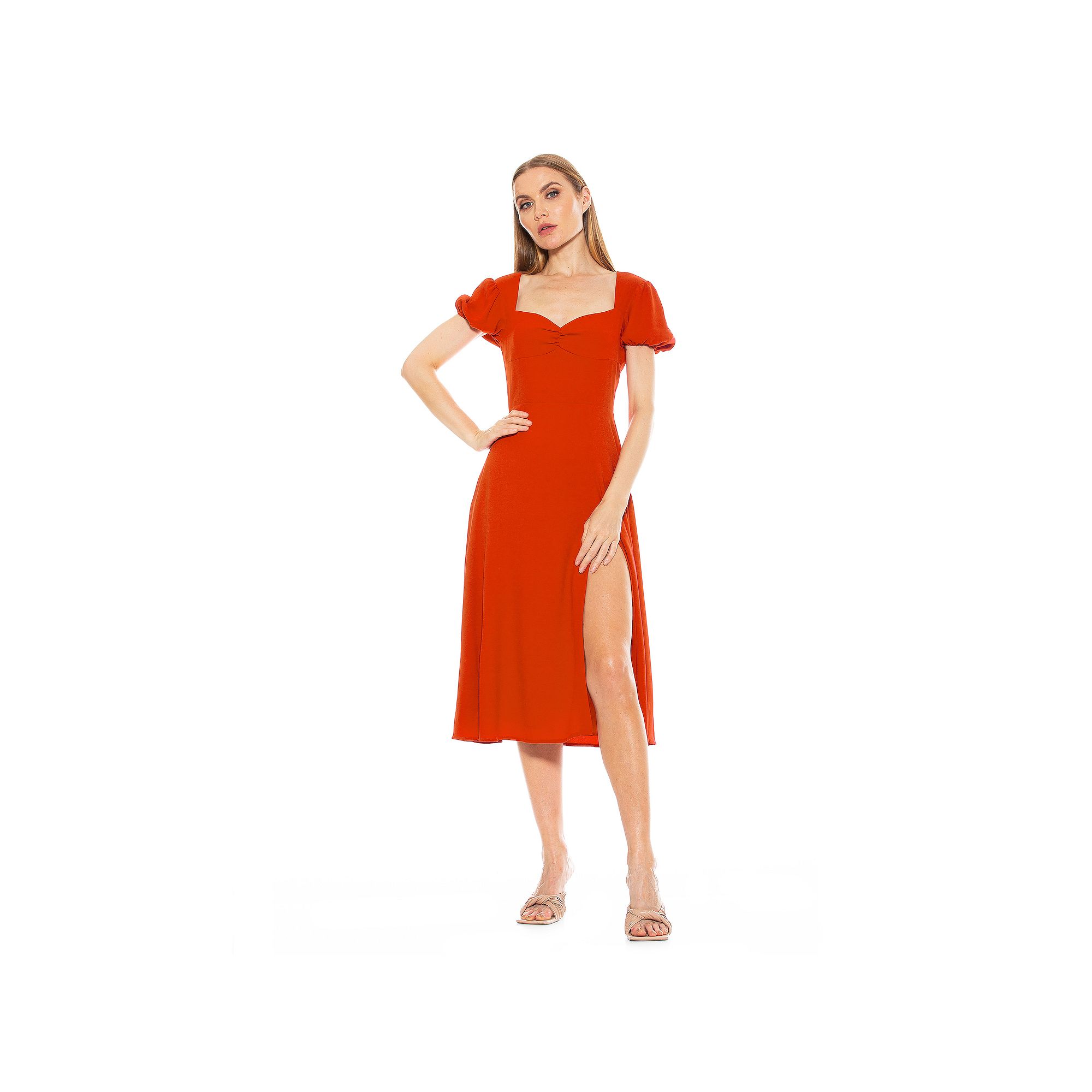 Womens ALEXIA ADMOR Gracie Fit & Flare Dress, Size: 8, Pink