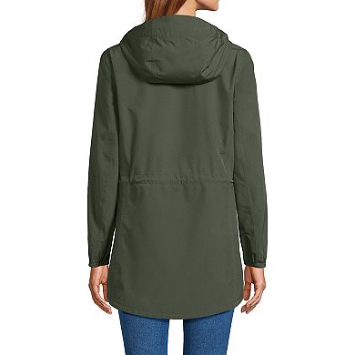 Petite Lands' End Hooded Packable Raincoat