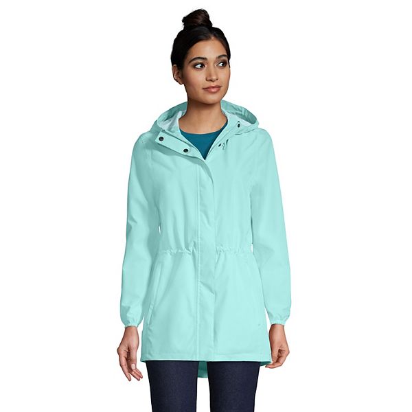 Petite Lands' End Hooded Packable Raincoat