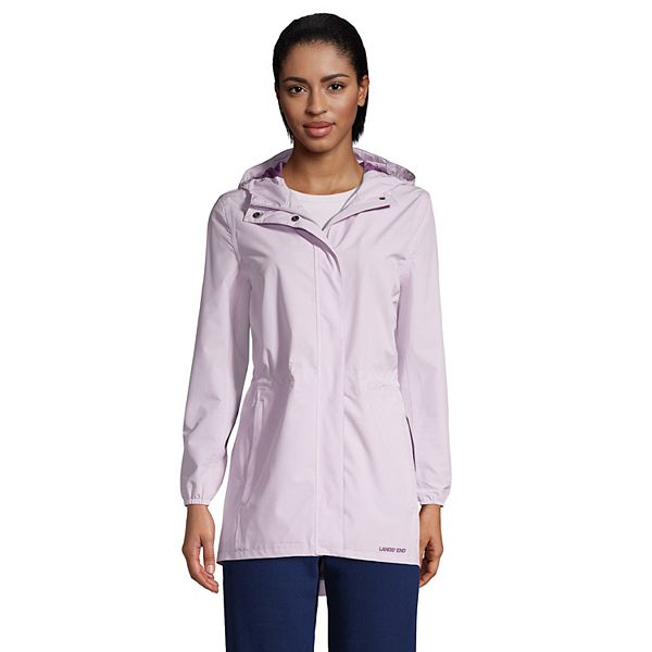 Petite Lands' End Hooded Packable Raincoat