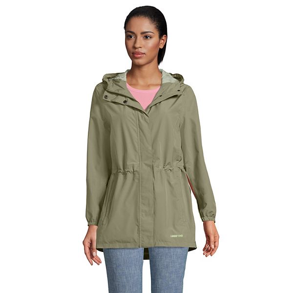 Petite Lands' End Hooded Packable Raincoat