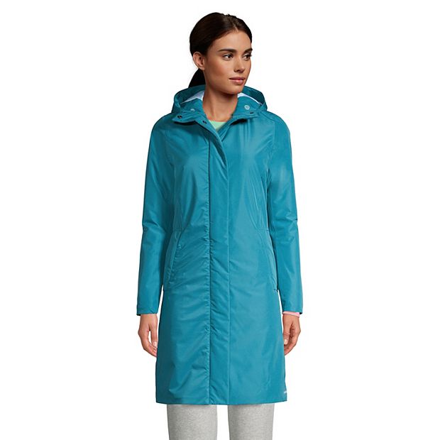 Petite Lands End Hooded Insulated Raincoat