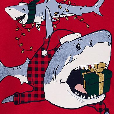 Baby Boy Carter's Christmas Shark Graphic Tee