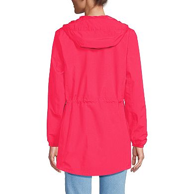 Women's Lands' End Hooded Packable Raincoat