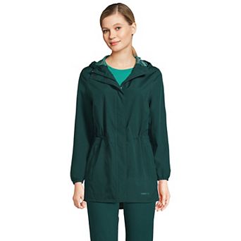Women's Lands' End Hooded Packable Raincoat