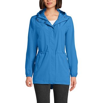 Women's Lands' End Hooded Packable Raincoat