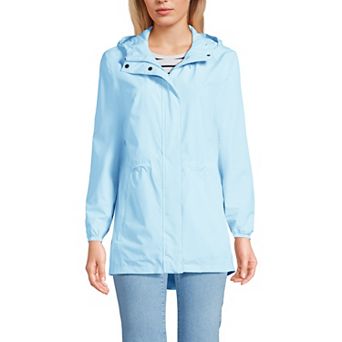 Women's Lands' End Hooded Packable Raincoat