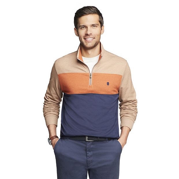 Men s IZOD Advantage Classic Fit Performance Fleece Quarter Zip Pullover Sweater