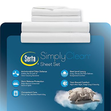 Serta Simply Clean Sheet Set