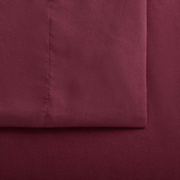 Serta Full Simply Clean Sheet Set Burgundy