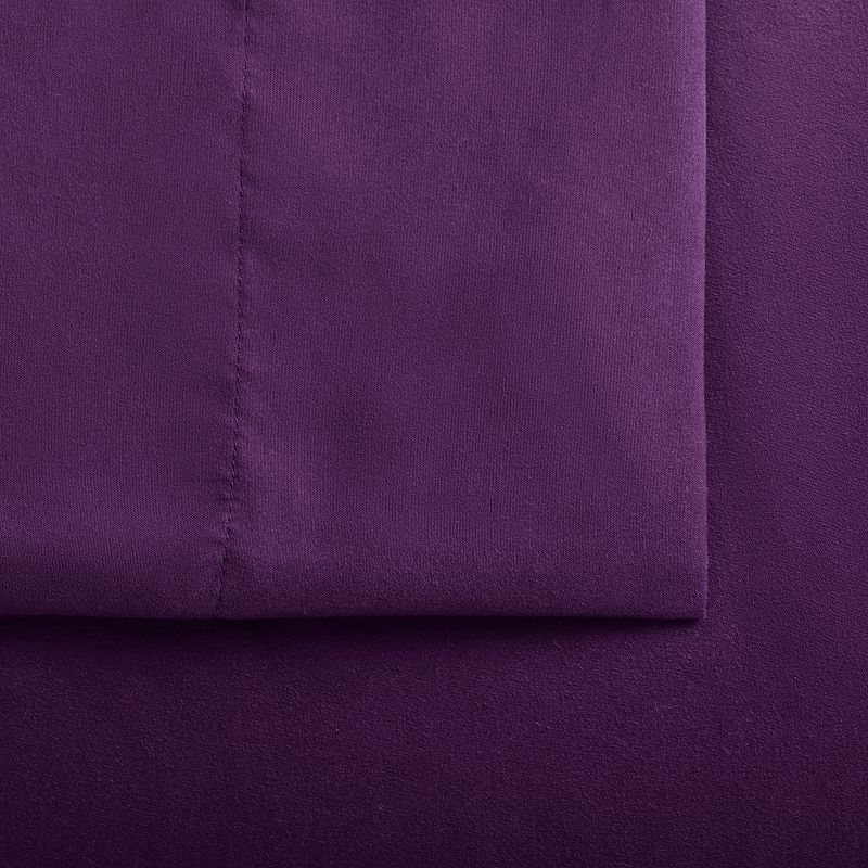 Serta Simply Clean Sheet Set, Purple, FULL SET