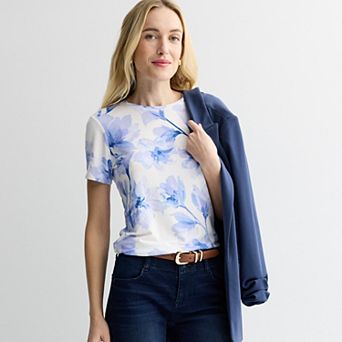 Women's Nine West Essential Crewneck Tee