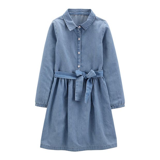 Girls 4 14 Carter s Chambray Shirt Dress