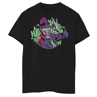Boys 8-20 Batman Joker HA HA HA Circle Portrait Graphic Tee
