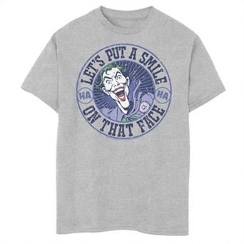 Boys 8-20 Batman Joker Put A Smile On That Face Wrap Around Graphic Tee
