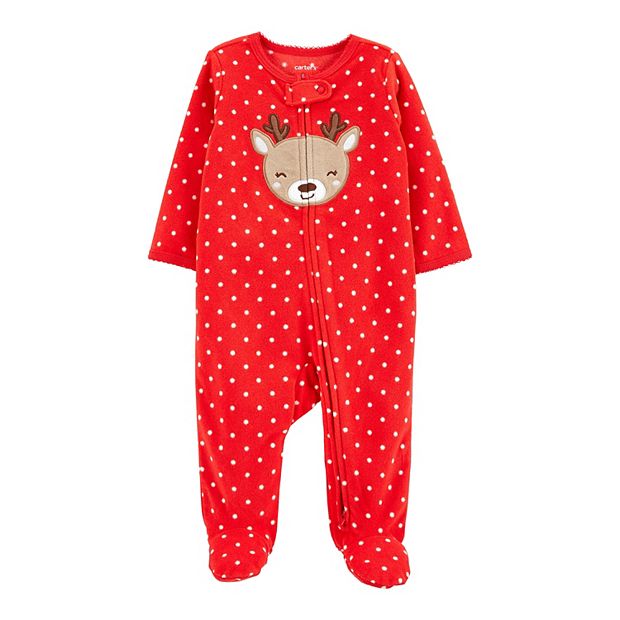 Carter's fleece zip up onesie hot sale