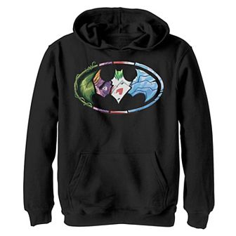 Boys 8-20 Batman Villains Logo Graphic Fleece Hoodie